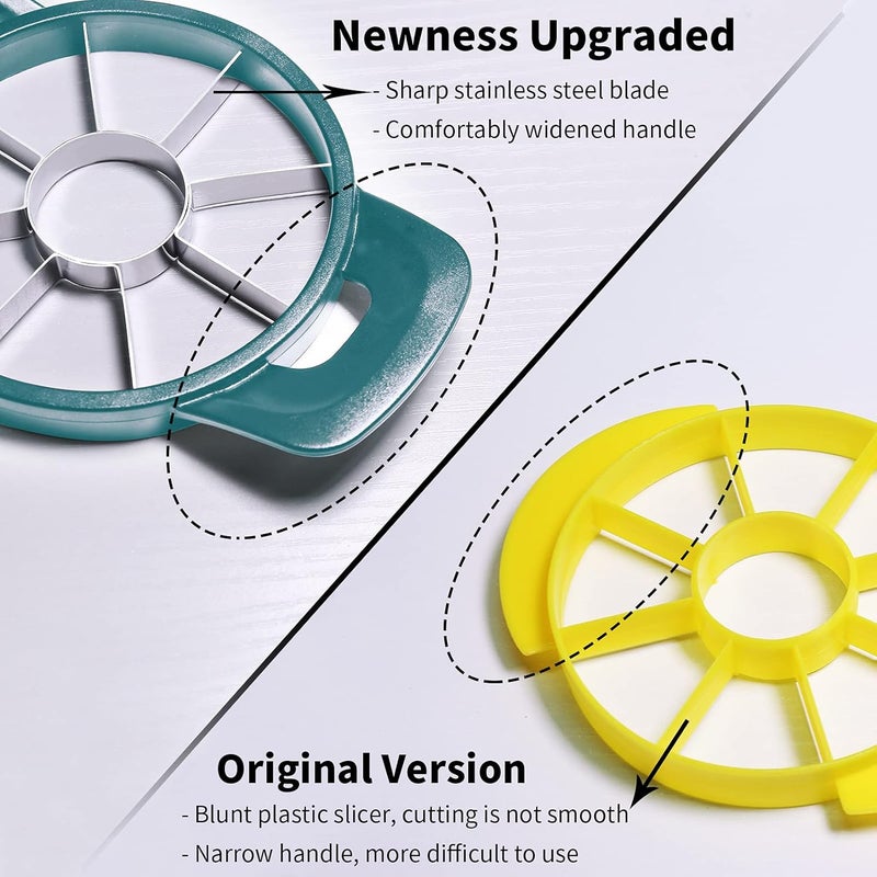 Newness Pineapple Corer and Slicer Tool, Robust Pineapple Core Remover with Upgraded Cutter & Reinforced Thicker Blade, Stainless Steel Kitchen Fruit Gadget for Diced Pineapple Rings (Green) - Image 5