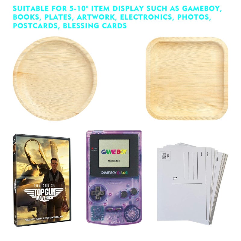 Lranfow 10 مجموعات من الأكريليك للعرض وحامل الوعاء لأشرطة Gameboy DVD وVhs والأشياء الرياضية وألعاب الفيديو والبطاقات الرياضية والكتب المصورة واللوحات الإلكترونية والصور والبطاقات البريدية وبطاقة المباركة والأعمال الفنية... - Image 5
