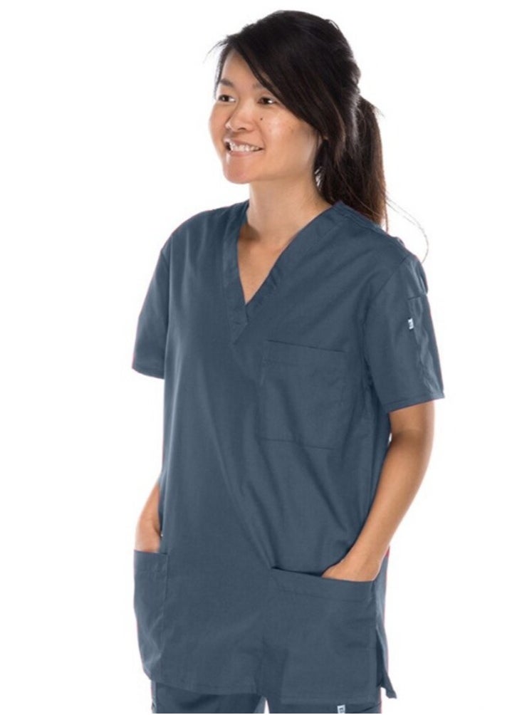 Meridian Meridian Classic Scrub Top - Comfortable and Stylish Unisex Medical V-Neck Top. Ideal for Healthcare Professionals. Durable, Functional.  - Image 1