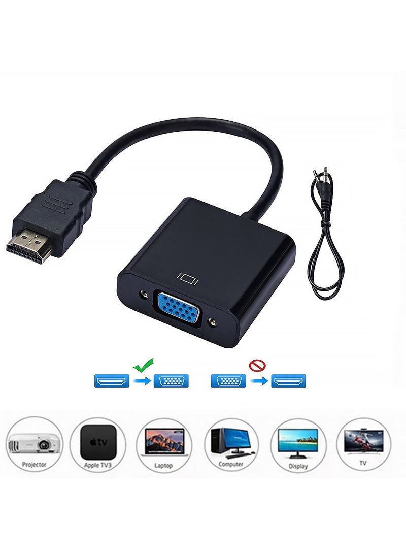 X-level HDMI Male to VGA Female Video Adapter Cable - Gold Plated, Multi-Display Video Converter for PC, Laptop, Desktop, Monitor, Projector, HDTV - Image 1