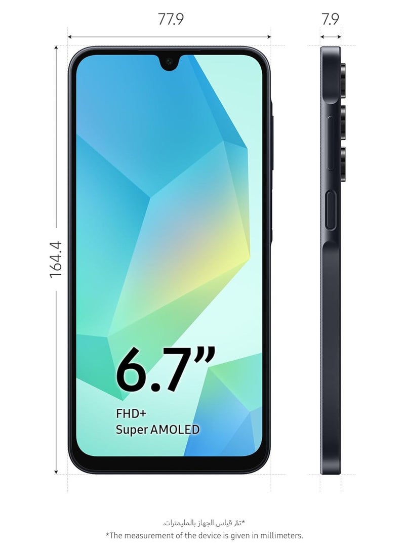 سامسونج جالاكسي A16 ثنائي الشريحة أسود 6 جيجابايت رام 128 جيجابايت 4G - نسخة الشرق الأوسط - Image 3