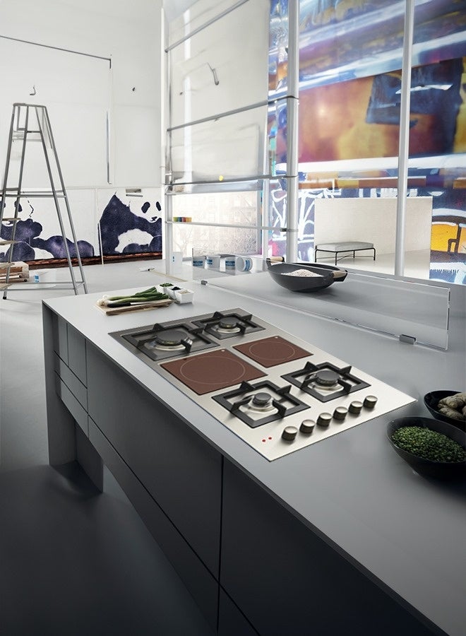 kitchen Line 6 Burner Hob - 4 Gas - 2 Ceramic - 90 cm - Italian - Steel - J5022 - Image 5