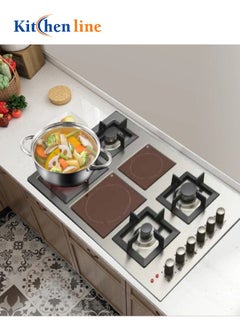 6 Burner Hob - 4 Gas - 2 Ceramic - 90 cm - Italian - Steel - J5022 - pzsku/Z90655502F30BA1B52B64Z/45/_/1714579249/c37fb326-0db9-4c62-913a-e373b99d6cd1