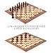 a&a AA Professional Wooden Chess and Checkers Set 155 Wooden Board with 3 Weighted Wooden Chess Pieces Chess Scorebook and Storage Bag - Image 4