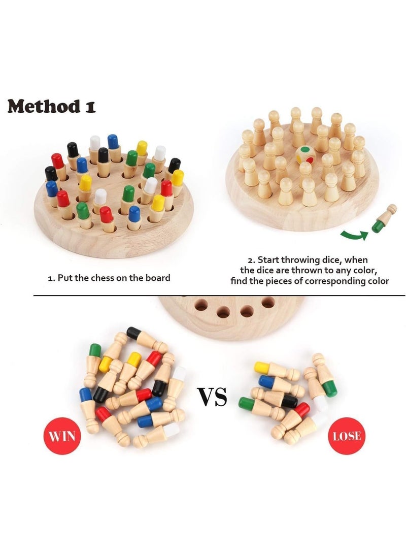 BEYTOR Memory Matchstick Chess Game Educational Board Game for Boys and Games - Image 5