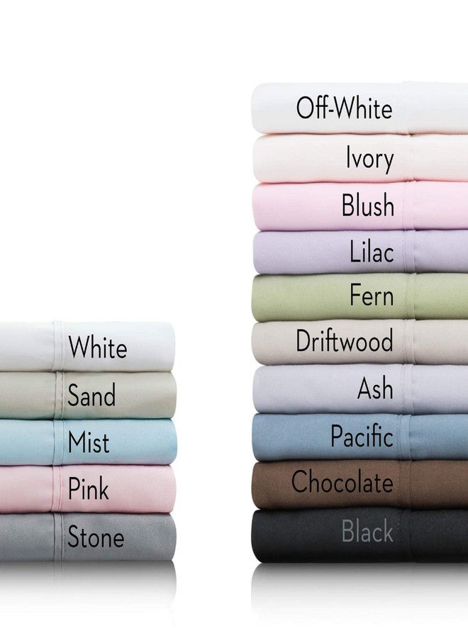 MALOUF Double Brushed Microfiber Super Soft Luxury Bed Sheet Set - Wrinkle Resistant - Cot Size - Ivory - Image 2