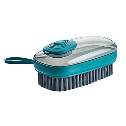 Cyrox Home Cleaning Brush Plastic Refillable Liquid Adding Cleaning Brush Kitchen Dish Washing Pot Scrub Cleaner Soft Bristle Laundry Shoes Tile Cleaning Brush 3 in 1 Liquid Adding Brush - Image 1