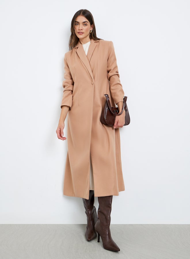 Styli Regular Fit Maxi Wool Coat - Image 2