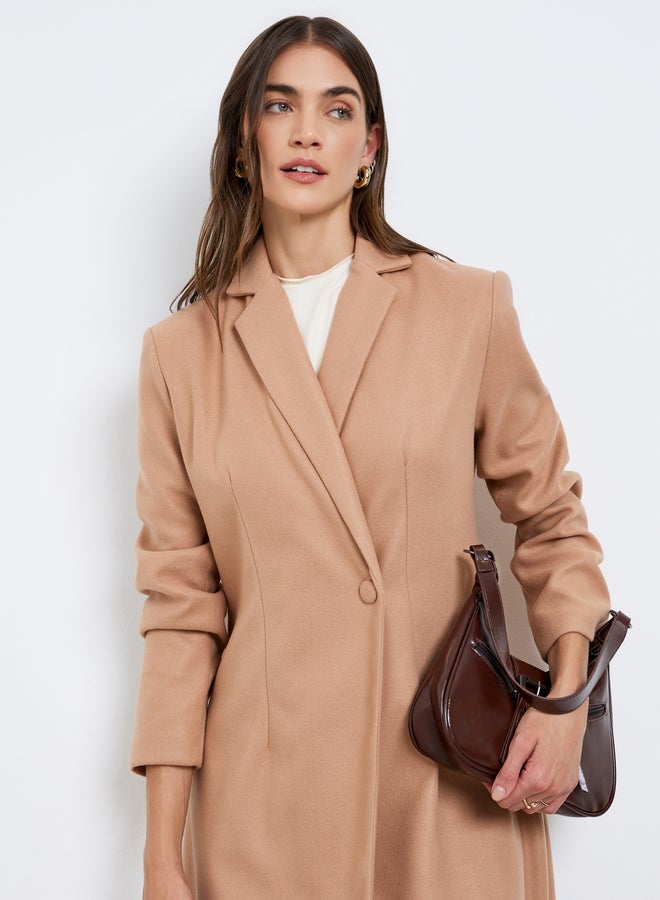 Styli Regular Fit Maxi Wool Coat - Image 3