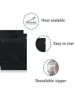ZCM-HAPPY 100 Zip Lock Bags Aluminum Foil sealed pocket  - Image 4