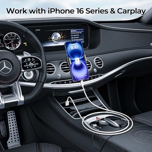 Basesailor for Airpods Pro 3 USB Type C Charger Cable 6.6FT 2Pack,Car Charging Cord for New iPhone 17 Air 16,Samsung Galaxy S10 S10E 10E S20 FE S24 S23 S21 S22 Plus Ultra,A51 A52 A53,Google Pixel 9 XL - Image 4