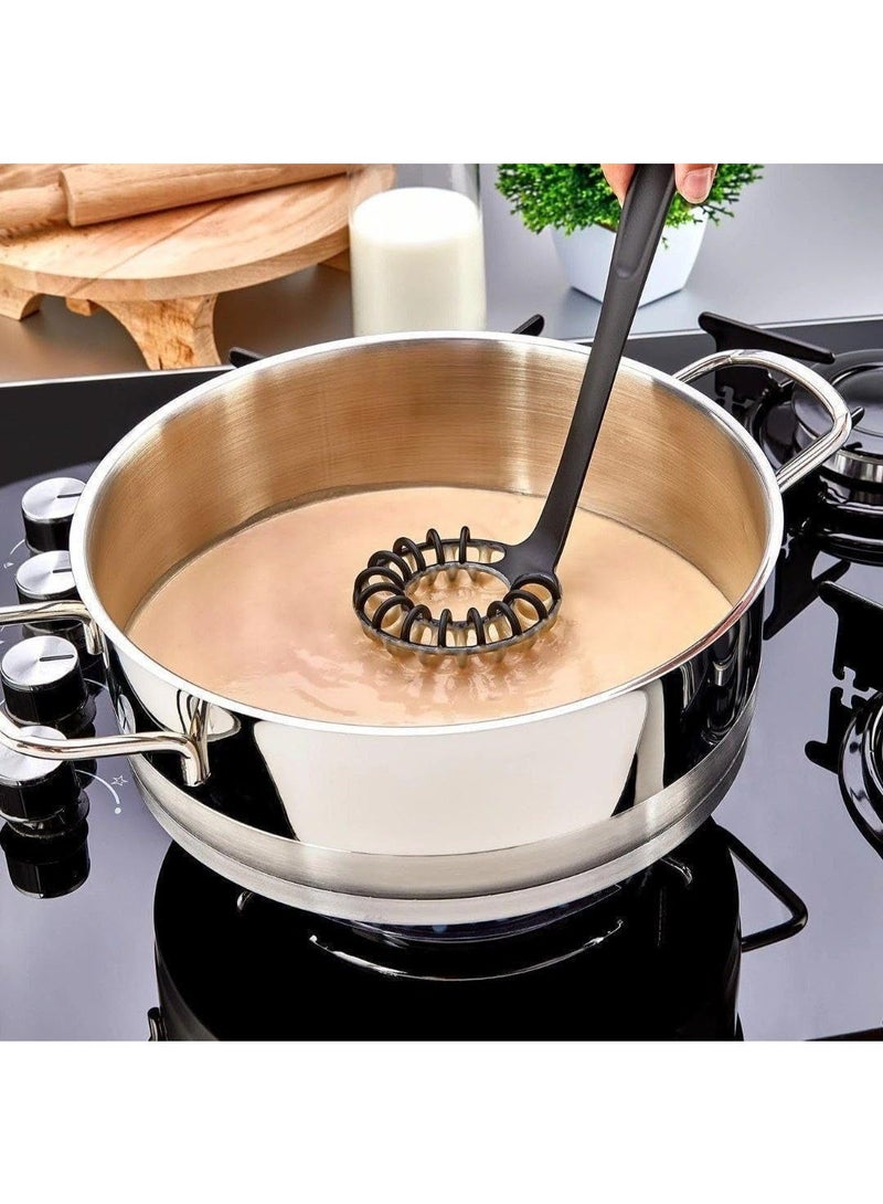 Generic Silicone Spiral Whisk – Non-Scratch Manual Egg Beater & Sauce Mixer – Heat-Resistant and Easy to Clean - Image 2