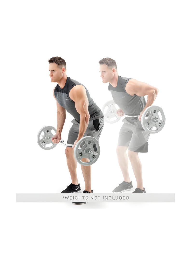 H PRO HM Sports 1.2M Super Curl Bar |Perfect for Bicep and Tricep Workouts - Image 3