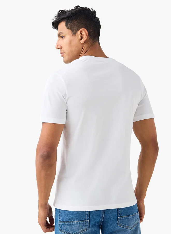 Splash FAV Set of 2 - Slim Fit T-shirt with V-neck and Short Sleeves