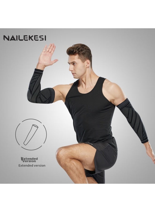 NAILEKESI N Nailikesi Sports Elbow Brace, Extended, Breathable, Compression, Specialized Protective Gear For Men And Women, Badminton And Basketball Elbow Guard, Joint Protection Sleeve, Size M - Image 3