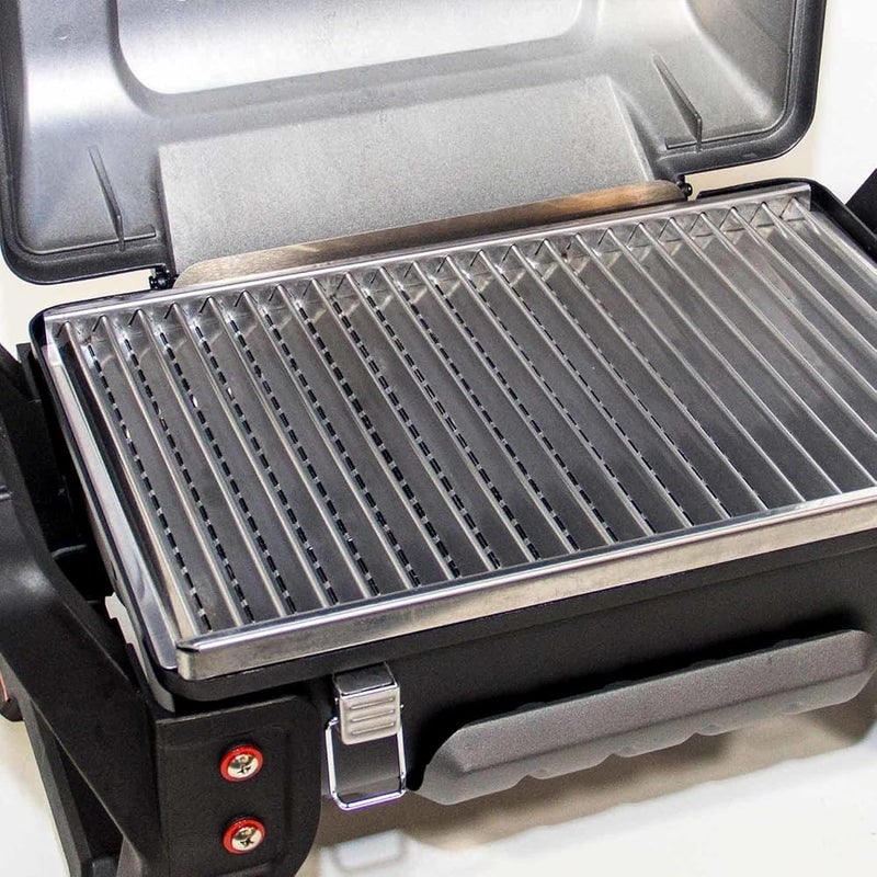 شاربرويل شواية Char-Broil X200 Grill2Go - شواية منزلية محمولة بتقنية التصوير بالأشعة تحت الحمراء الحقيقية (TRU-Infrared Technology)، لون رمادي مصنوعة من الألمنيوم المصبوب - Image 4