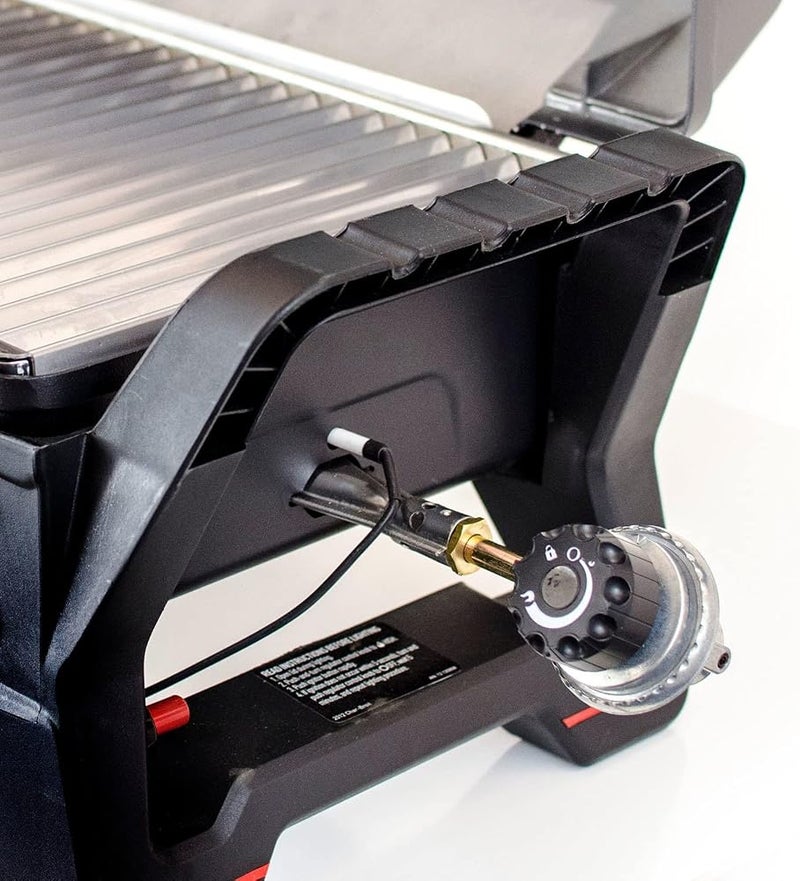 شاربرويل شواية Char-Broil X200 Grill2Go - شواية منزلية محمولة بتقنية التصوير بالأشعة تحت الحمراء الحقيقية (TRU-Infrared Technology)، لون رمادي مصنوعة من الألمنيوم المصبوب - Image 3