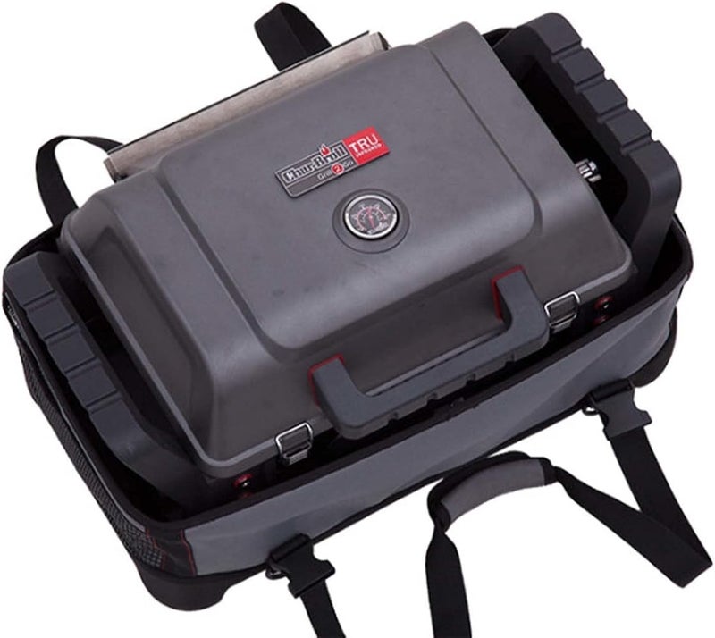 شاربرويل شواية Char-Broil X200 Grill2Go - شواية منزلية محمولة بتقنية التصوير بالأشعة تحت الحمراء الحقيقية (TRU-Infrared Technology)، لون رمادي مصنوعة من الألمنيوم المصبوب - Image 5