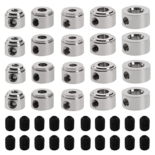 Create idea 20pcs RC Airplane Plane Landing Gear Wheel Stop Collar Copper Plated M2 M25 M3 M4 M5 Landing Gear Stopper RC Airplane Replacement Accessoires - Image 1