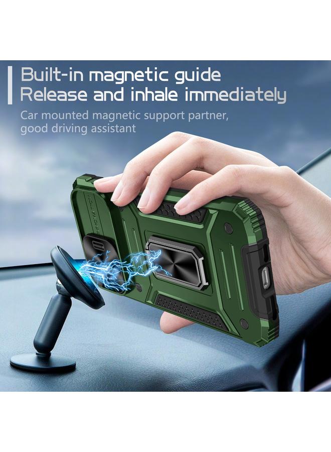 اس-توب جراب لهاتف iPhone 14 Pro Camshield Robot TPU Hybrid PC Phone Case - Image 2