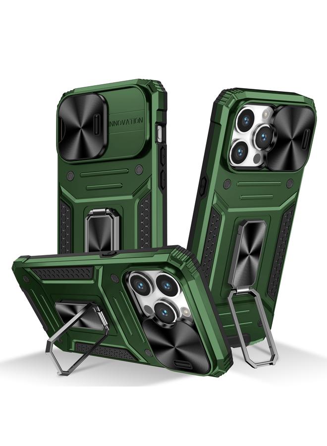 اس-توب جراب لهاتف iPhone 14 Pro Camshield Robot TPU Hybrid PC Phone Case - Image 1