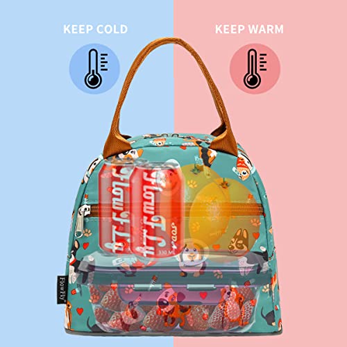 FlowFly Insulated Lunch Cooler Bag - Tote Bag Organizer for Women/Men, Dog - Image 2