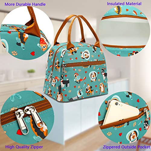 FlowFly Insulated Lunch Cooler Bag - Tote Bag Organizer for Women/Men, Dog - Image 4