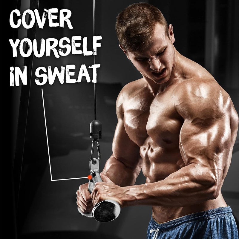 Yes4All Combo Tricep Rope and V Bar Cable Attachment for Strength Training - Image 5