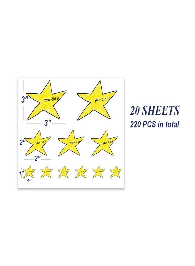 lovielf 220 Pcs Your Did It Star Meme Sticker Bulk Funny Gold Star Decal Motivation Positive Waterproof Vinyl Sticker for Coworkers Student Gag Graduation Gifts Laptop Bottle Phone Cars - Image 5