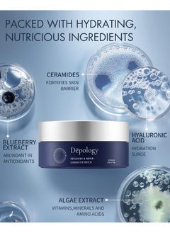 depology depology Replenish & Repair Under Eye Patches for Puffy Eyes, Wrinkles (60 Patches) | Hydrating with Ceramides and Hyaluronic Acid for All Skin Types | Botanical Extracts Eye Gel Pads 2.96 fl oz  - Image 3