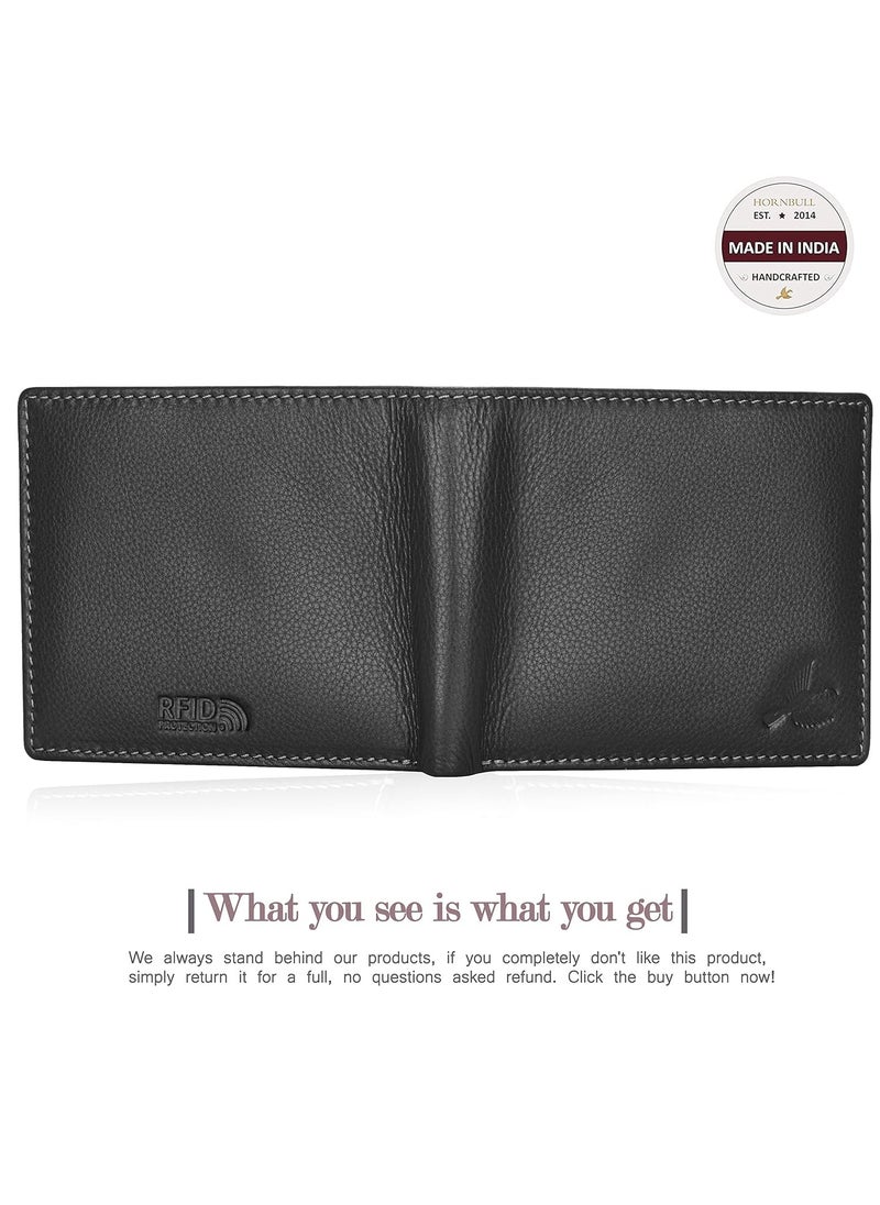 HORNBULL Leather Maddison Black Rfid Blocking Wallet for Men's | Wallets Men's  - Image 4