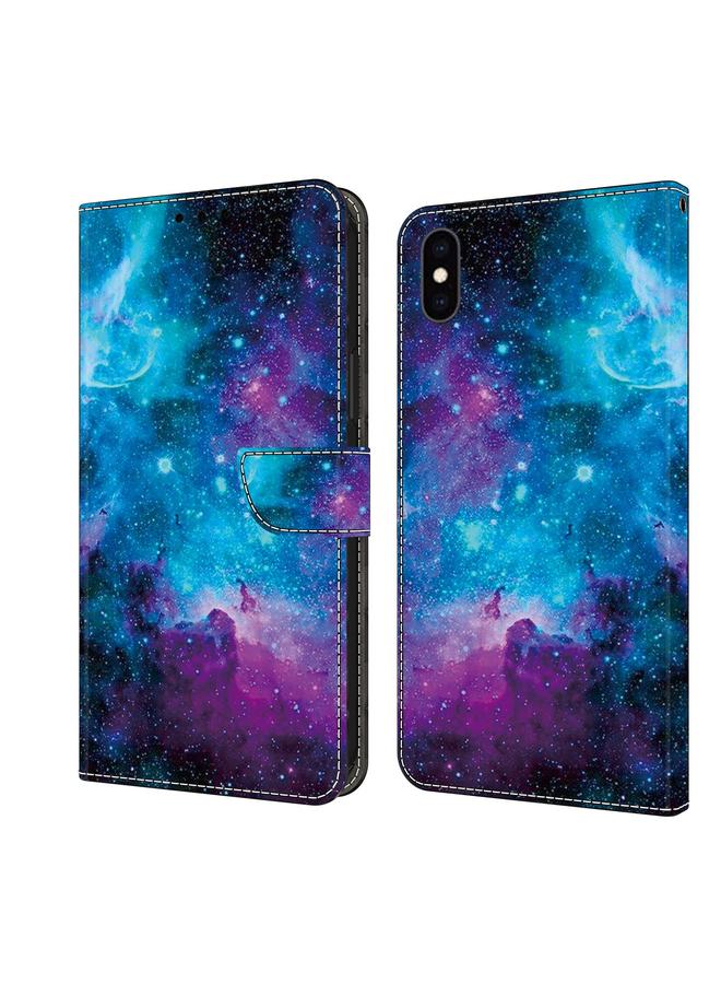 S-TOP Case For iPhone XS Max Crystal Painted Leather Phone case - Image 1