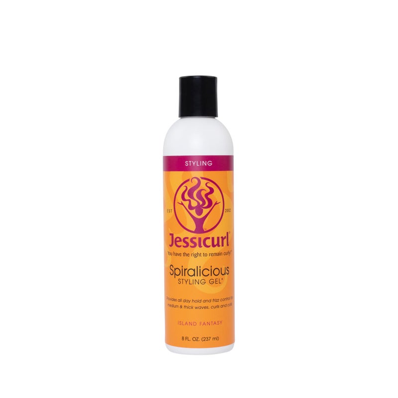 Jessicurl Spiralicious Gel Island Fantasy 8 Fl oz  Curl Defining Frizz Control for All Hair Types