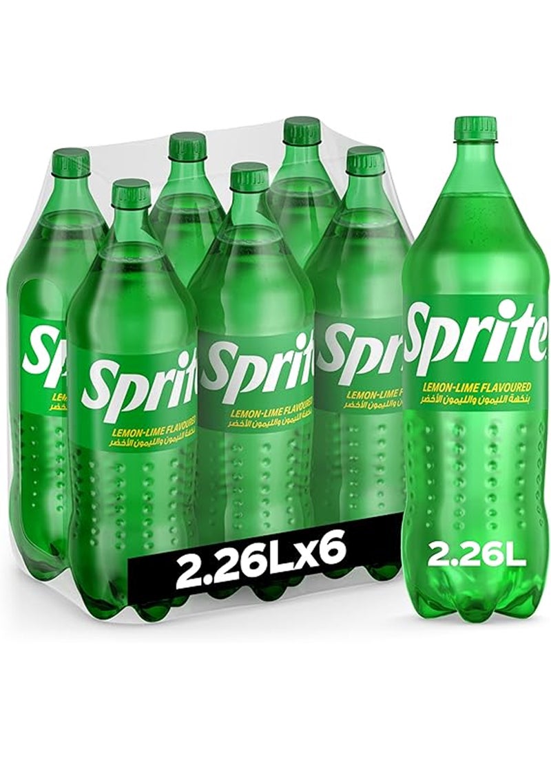 Sprite Lemon Lime Carbonated Soft Drink 6 X 2.26Ltr. PET