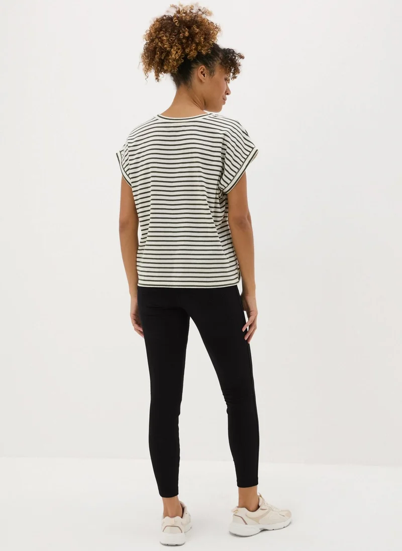 ماتلان Black Denim Look Ankle Length Leggings