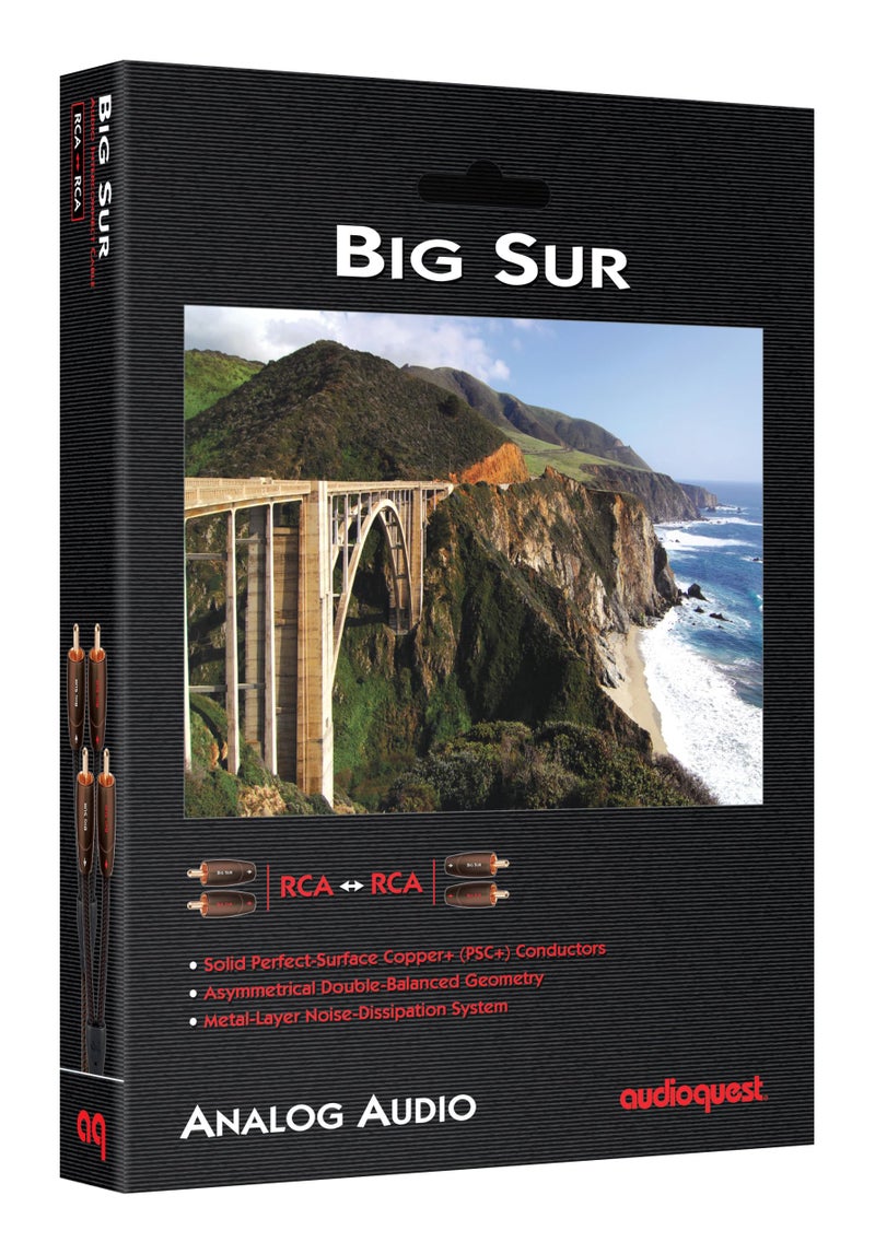 AudioQuest 0.6 m Big Sur RCA Audio Cable 0.6 m 2 x RCA Black - Audio Cable (2 x RCA, 2 x RCA, Copper, 0.6 m, Black) - Image 2