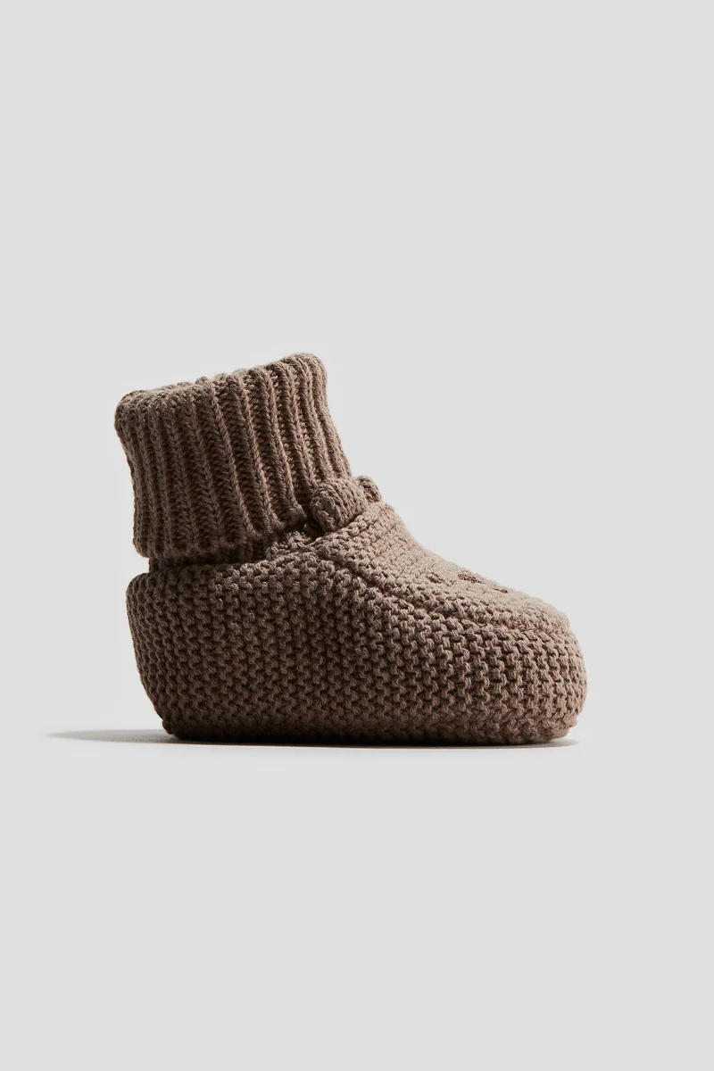 H&M Cotton-knit bootees
