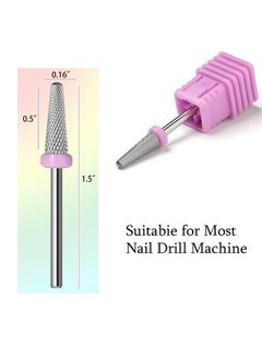 Tungsten Carbide Nail Drill Bits,3/32'' Efile Electric Cuticle Bits, Two Way Manicure Polishing Art Remove Acrylic Cuticle Safety Bits Pedicure Tools(Ball Top Cone Shape, 2Xf) - pzsku/Z9066B68A7D134E8FD46EZ/45/_/1730892806/117dc275-0420-4caf-a8f6-6769183e3b08