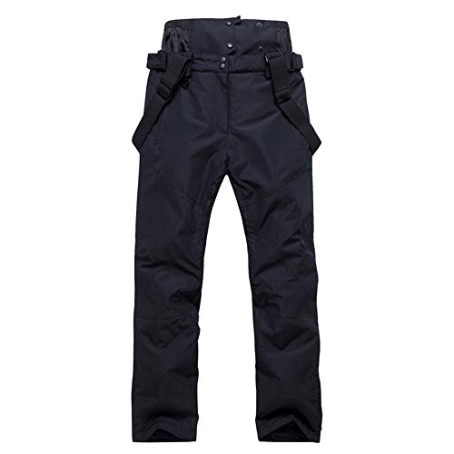 Come Wonka Mens Ski Jacket and Pants Set Ski Suit Winter Waterproof Windproof Hooded Snow Coat 2 Pieces Snowboarding Snowsuits Black+Black X-Large - Image 5
