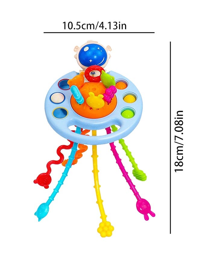 Beauenty Montessori Pull String Toy, Montessori Food Grade Silicone Pull String Activity Toy, Sensory & Montessori Toys, Octopus Pull String Toys , Montessori Toys for Boys Girls Gifts  - Image 4