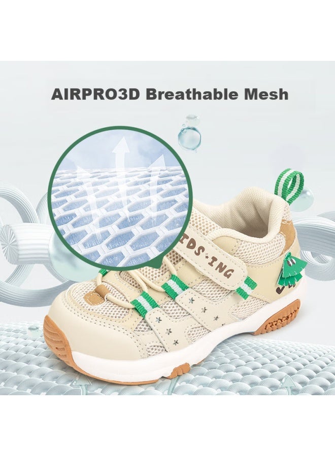 Kids.ing Kaidixing Baby Sneakers, Spring Children's Boys And Girls Walking Shoes, Functional Soft-soled Children's Shoes, Apricot Color, Size 29 - Image 4