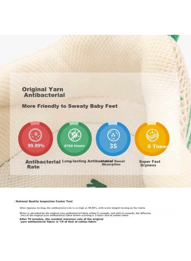Kids.ing Kaidixing Baby Sneakers, Spring Children's Boys And Girls Walking Shoes, Functional Soft-soled Children's Shoes, Apricot Color, Size 29 - Image 5