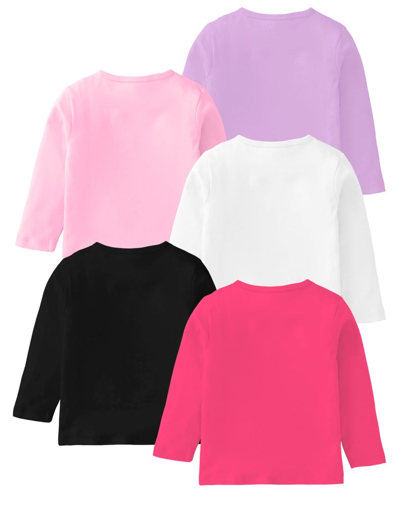 Kuchipoo Girls Regular Fit Full Sleeves Cotton T-Shirts (KUC-TSHRT-544, 5-6 Years, Multi-Colored) - Image 2