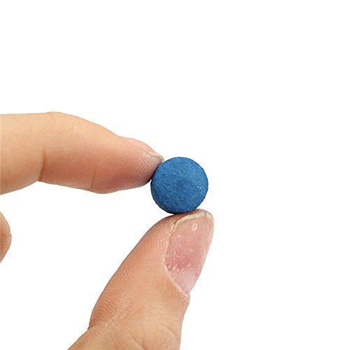 GOSONO 50pcs/lot 9mm/10mm/11mm/12mm/13mm Blue Billiard Pool Cue Tips Hardness in M Billiard Snooker Cue Stick Tip Billiard Accessories Master Tip for Black Ball Club (Blue, 10mm) - Image 3
