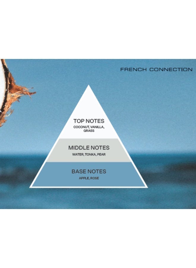 French Connection شمعة جرة معطرة بملح البحر وجوز الهند - 322 جرام، شمع زبدة الشيا، 2 فتيلة مع غطاء خشبي | وقت الاحتراق - 42 ساعة | مجموعة باستيل | مثالية للهدايا، ديكور المنزل، الحفلات وعطر الغرف | مثالية لديكور غرفة المعيشة والمكتب - Image 4