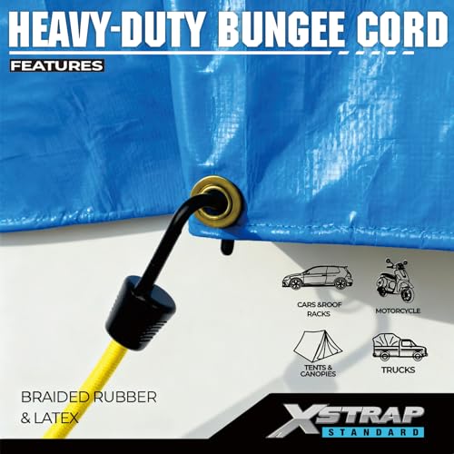 XSTRAP STANDARD 20 Pieces Premium Bungee Cords Assortment - Includes 20”, 24”, 30”, 35”, 40” Bungee Cords with Hooks - Image 4