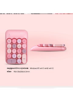 MOFii Wireless Numeric Keyboard Pink/White  - Image 3