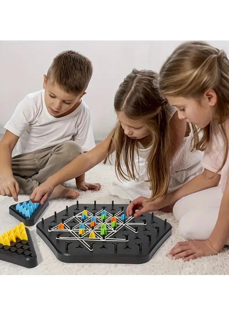 Triangle Chain Chess - Interactive Family Game for Kids and Adults, Enhances Logical Thinking, Puzzle Skills, and Emotional Bonding – Perfect for Team Play, Parent-Child Interaction, and Portable Backyard Fun, Ideal for Ages 6-12  - Image 5