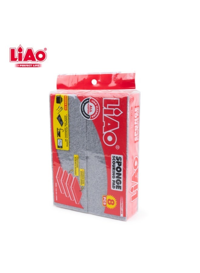 لياو H130026 ليفة تنظيف إسفنجية 8×11×2.5 سم للمطبخ وغسل الأطباق - Image 2