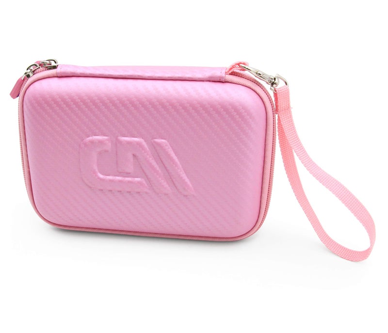 CASEMATIX Camera Travel Case Compatible with PROGRACE, Ourlife, Dragon Touch and More Waterproof Toy Camera Video Recorders - Pink Case for Toy Action Camera and Accessories - Image 2